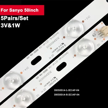 3 В 500 Мм Светодиодная лента для Sanyo 50 дюймов DH50D14-L-ZC14F-04 5 пар/компл. Ремонт панели Подсветки телевизора 50CE1120 X505bv Cn50ha708