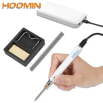 Набор Электрических паяльников HOOMIN, трехскоростной Портативный USB, Сварочные инструменты для ремонта с регулируемой температурой, 5 В 8 Вт