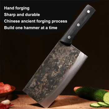 Нож для разделки мяса ручной ковки Из высокоуглеродистой стали, кухонный острый кухонный нож, профессиональный нож шеф-повара, нож для нарезки рыбы