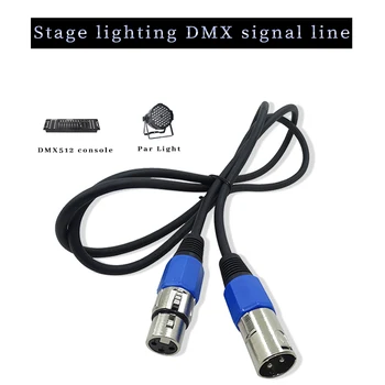 3-КОНТАКТНАЯ сигнальная линия DMX длиной 1 м Используется для светодиодного кабеля PAR DMX сценического осветительного оборудования